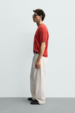 CAMISETA PUNTO RELAXED FIT / Rojo