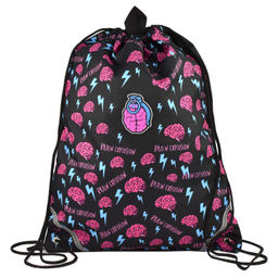 Мешок для сменной обуви Феникс+, арт.64576/ 25 ВЗРЫВ МОЗГА (36х48 см, полиэстер, резиновая нашивка,