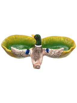 Блюдо - менажница 2 секции 24*17*9 см "Уточка" керамика