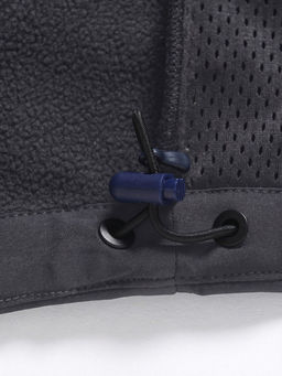 Ветровка мужская софтшелл виндстоппер с капюшоном спортивная темно-серого цвета 9615_1TC