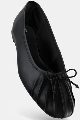 SATIN BALLET FLATS WITH BOW - Zara фото 5