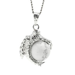 Подвеска с кахолонгом Лапа Дракона 25*25мм, шарик 16мм