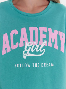 Комплект для девочек (джемпер, брюки) в бирюзовую клетку - Mark formelle фото 7