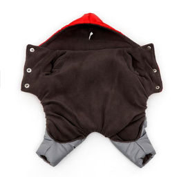 Комбинезон зимний для животных Дуэт, 2XL (ДС 34-36, ОШ 34-36, ОГ 44-48 см), красно-серый - Simaland фото 7