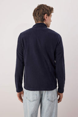 Lacivert Regular/Normal Kesim Fermuarl? Polar Sweatshirt TMNAW26SW00063 - Trendyolmilla фото 4