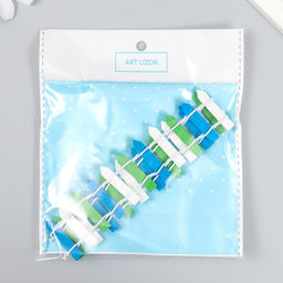 Цена за 2 шт. Декор для творчества дерево «Цветной заборчик» 3×24 см МИКС