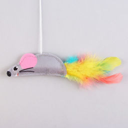 Дразнилка из фетра Мышка, 7,8х3,1 см - Пушистое счастье фото 4