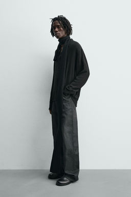 VISCOSE/COTTON TEXTURED SHIRT - Zara фото 7