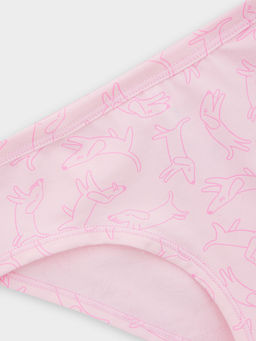 Цена за 2 штуки! Трусы для девочек слипы розовые с контурными собачками - Mark formelle фото 3