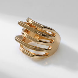 Кольцо металл Тренд движение, цвет золото, размер 17