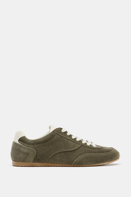 CONTRAST SPLIT SUEDE SPORTS SHOES - Zara фото 2