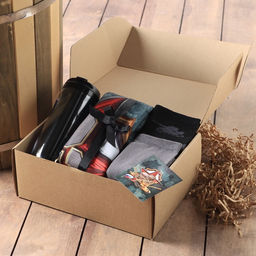 Набор подарочный «Этель. Танк», плед 75×100 см, носки, 2 пары, термостакан