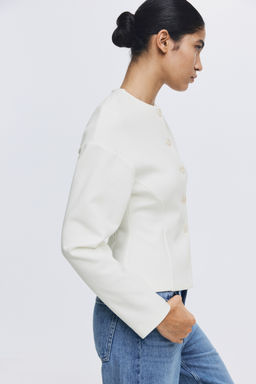 Blazer efecto neopreno sin cuello - H&m фото 7