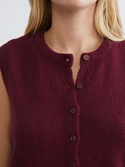 Bisiklet Yaka Kad?n Triko Yelek