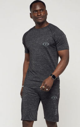 Спортивный костюм летний мужской темно-серого цвета 2225TC - FUYOUKAI фото 21