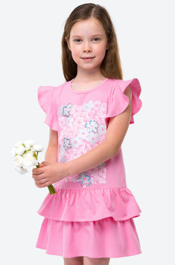 Летнее хлопковое платье для девочки Happy Fox  фото 4