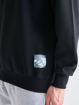 Fermuarl? Dik Yaka Erkek Sweatshirt