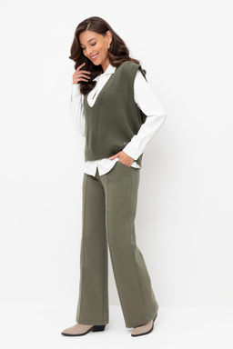 ЕВТ 4123/оливковый серый брюки жен