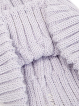 Шапка жен. шерсть+акр LB-BR55042 lilac - Labbra фото 4