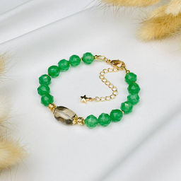 Браслет из Кварца и Раухтопаза - Радуга самоцветов фото 2