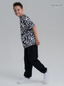 Костюм Daily men надписи-черный