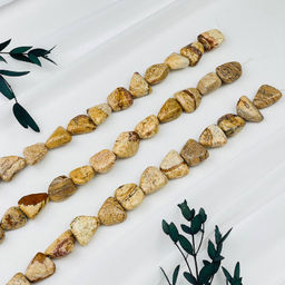 Бусины для украшений из песочной Яшмы 40 см