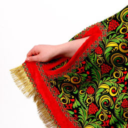 Карнавальный костюм Народные гуляния. Рябиновые гроздья, накидка, кокошник, р-р 42-50 - Страна карнавалия фото 5