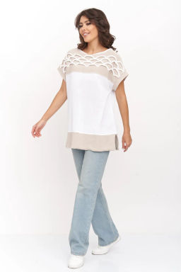 Джемпер М 3241/молочный