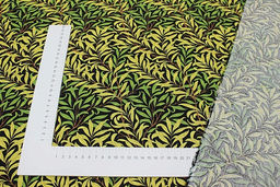 Импорт. хлопок Ивушка цв.желтый с оливковым оттенком, ш.1.45м, хлопок-100%, 100гр/м.кв - Купава фото 4