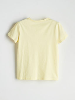 Bisiklet Yaka D?z Penye K?z ?ocuk Ti??rt