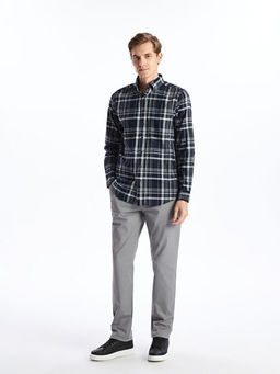 Regular Fit Uzun Kollu Ekose Erkek G?mlek