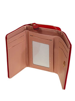 Женское портмоне из искусственной кожи, цвет красный - Greta фото 2