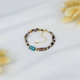 Браслет из Агата и Апатита 16,5 см +