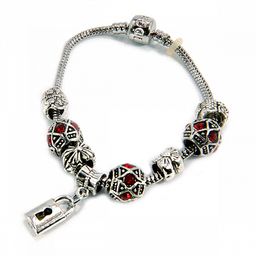 Браслет Пандора Красный фианит символ любви и страсти