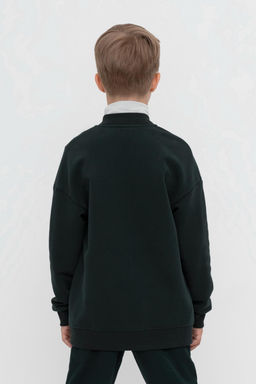 К 302500/черный жакет (бомбер) для мал