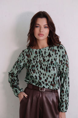 Блуза прямого силуэта с вырезом лодочка - Martichelli фото 37