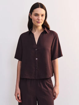 Блуза из вискозы с коротким рукавом ZR2605012011-27 / Zarina