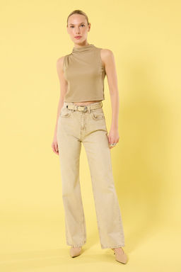 Siyah Buzgu Detayl? Regular/Normal Kal?p Crop Orme Bluz TWOSS25BZ00262 - Trendyolmilla фото 10