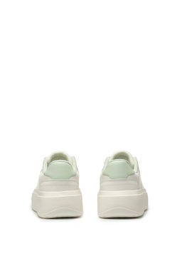 Кеды Бежевый/Зеленый