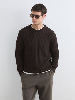 Bisiklet Yaka Erkek Triko Kazak