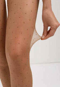 Колготки фантазийные CONTE DOTS Колготки в горошек bronz - Conte elegant фото 8