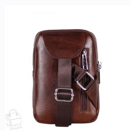 Сумка мужская кожаная 2023088-2BSH coffee Heanbag  в Новосибирске