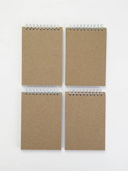 Цена за 4 шт. Скетчбук А6, 80 л. 100 г/м  "Зверьки" МИКС