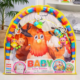 Развивающий коврик с дугами Домашние животные, 80x65 см, Крошка Я 5  фото 4