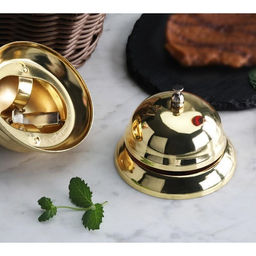 Звонок настольный золотой, 8 х 6 см - Simaland фото 3