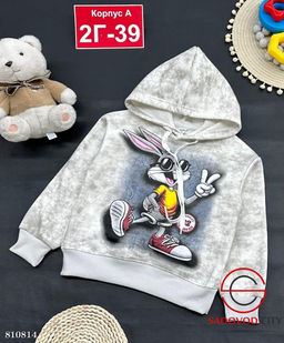 Толстовка с начёсом для девочки