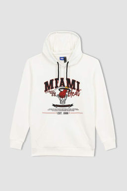 DeFactoFit Толстовка стандартного кроя с капюшоном NBA Miami Heat  фото 9