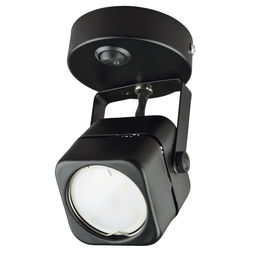 DLC-S613 GU10/B BLACK Светильник декоративный накладной, серия Sotto. Без лампы, цоколь GU10. Выкл. на корпусе. Металл. Черный. TM Fametto