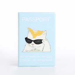 Цена за 10 шт. Обложка для паспорта, цвет голубой