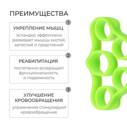 Эспандер для пальцев ONLYTOP, 4 кг, цвета МИКС